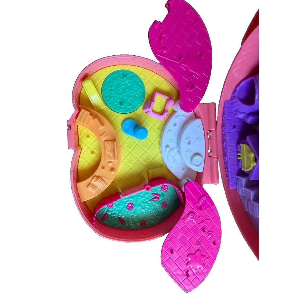 Polly Pocket Pink Cat Purse Compact Playset Mattel Carry Case No Dolls No Access - Picture 8 of 9